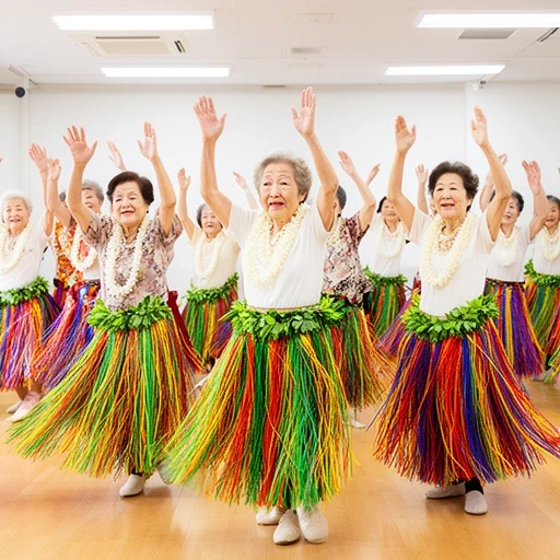 フラダンスのグループレッスン