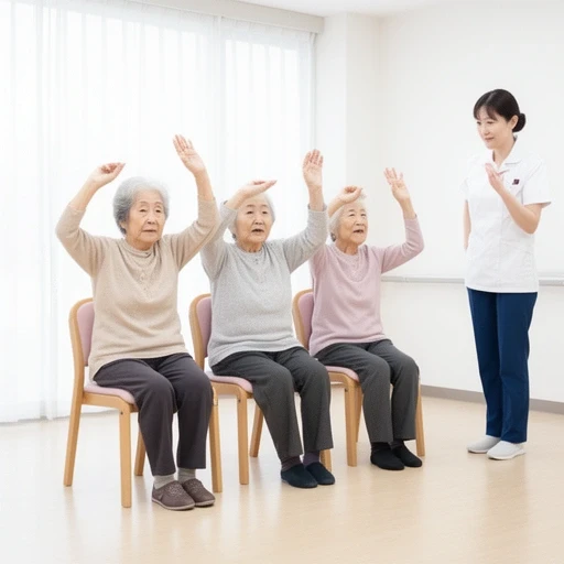 チェアダンスのレッスン風景